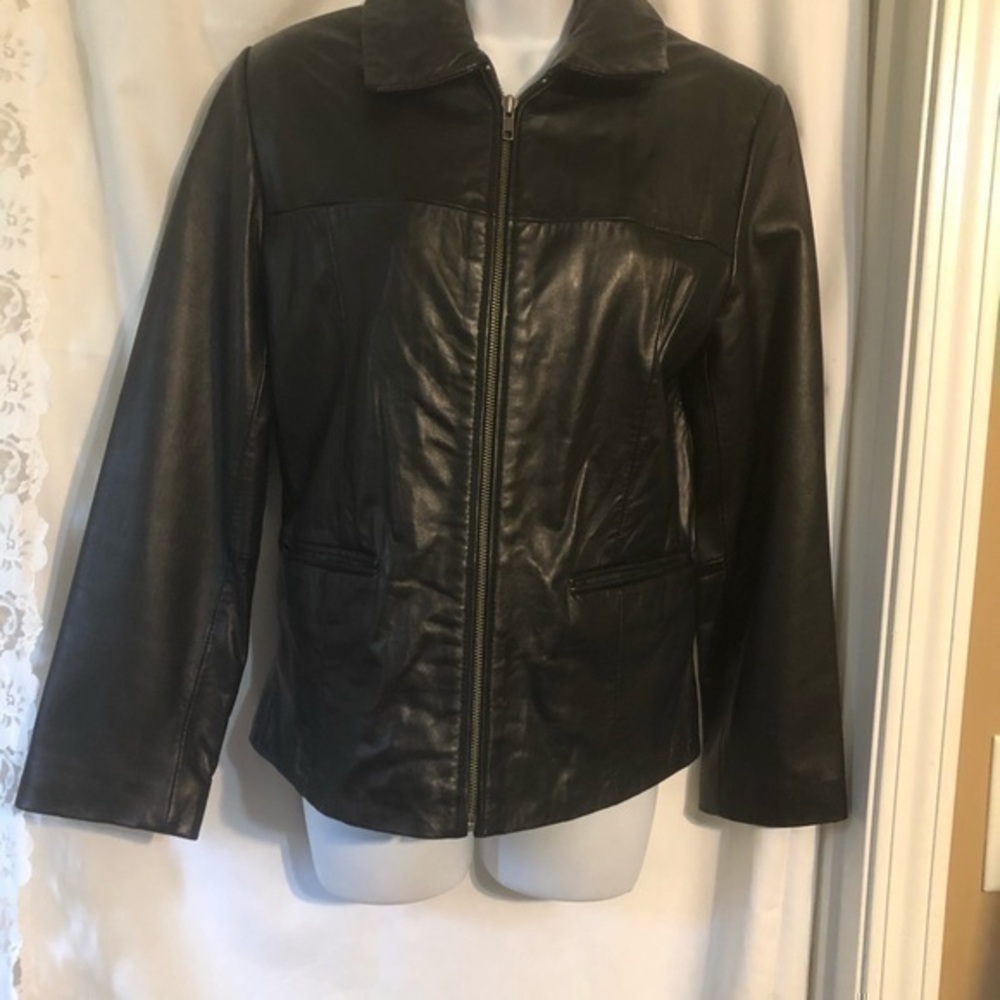 Genuine Leather jacket classic style medium Boston